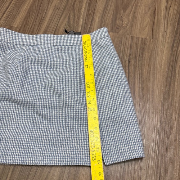 NWT Nasty Gal Women sz 6 Wool Blend Check Tailored Mini Skirt - Picture 8 of 10